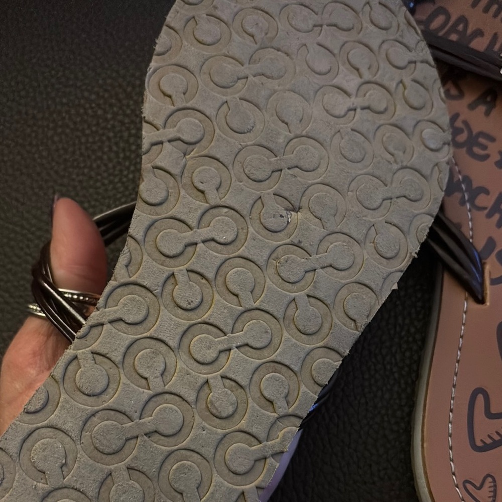 Coach Black and Brown Sandals - Picture 3 of 4